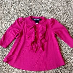 Girls Ralph Lauren 9 month old pink shirt